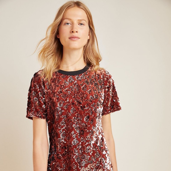 Anthropologie Sequin Mini Dress - Picture 2 of 6